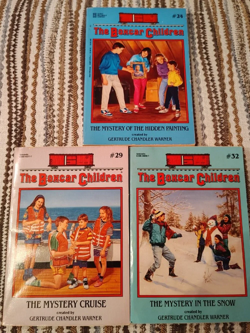Lot of 9 Boxcar Children Mystery Chapter Books 16 17 22 24 29 32 33 35 38 Warner